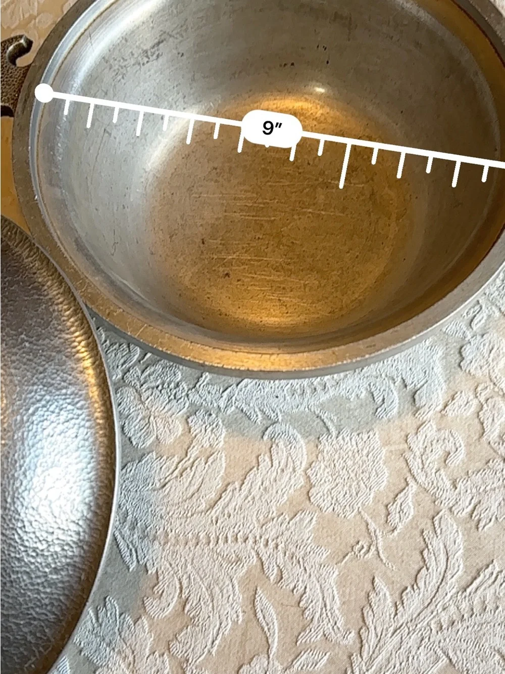 Guardian Service Ware pot vintage hammered aluminum round dutch oven lid 9.5 in